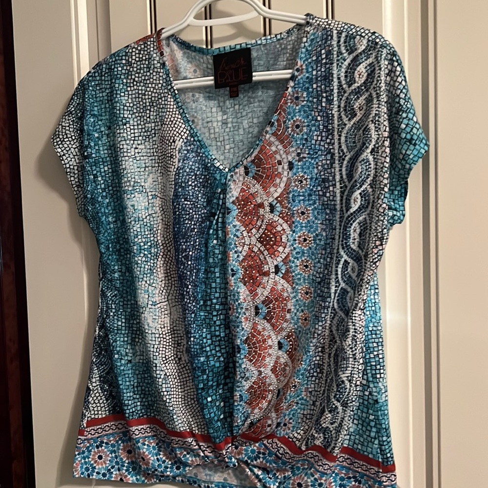 French Blue Top